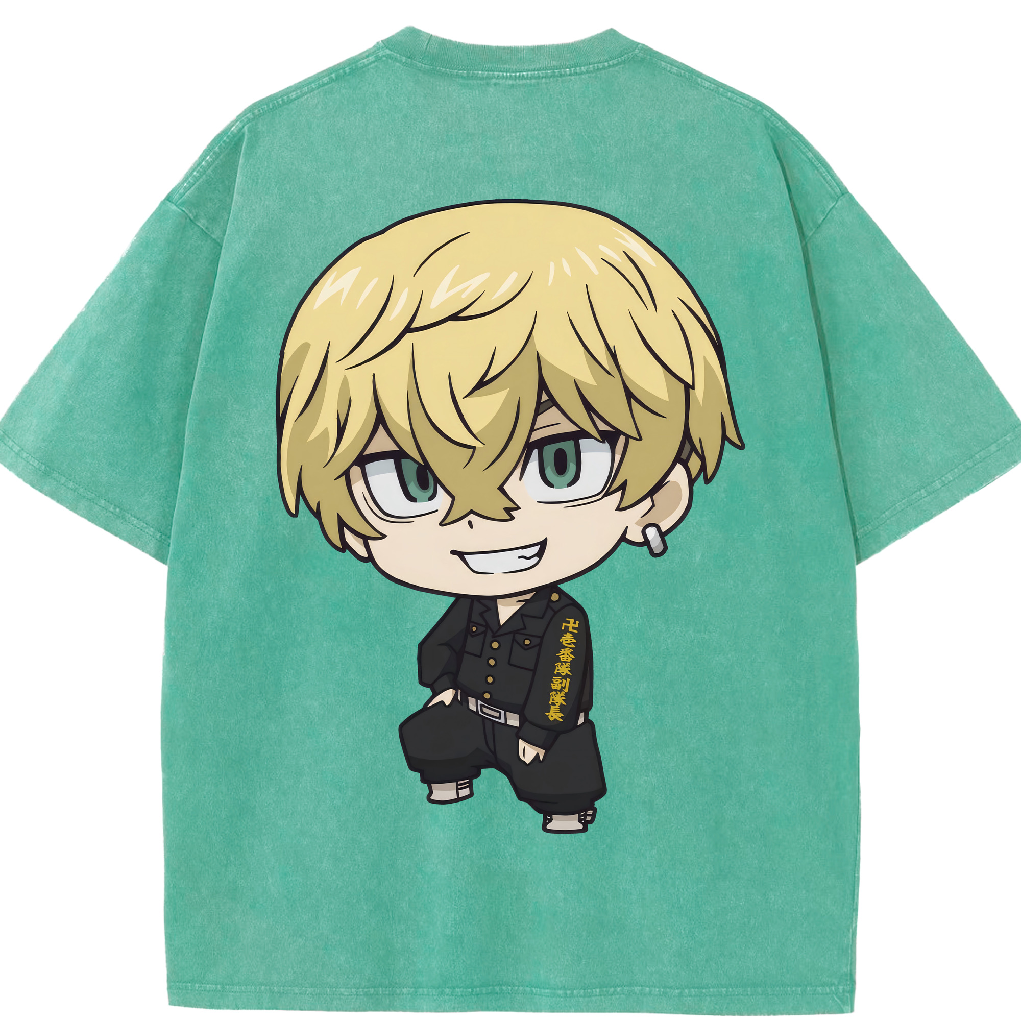 （画像用） 東京リベンジャーズ Tokyo Revengers 綿100% ヴィンテージ風 半袖Tシャツ（背面プリント）